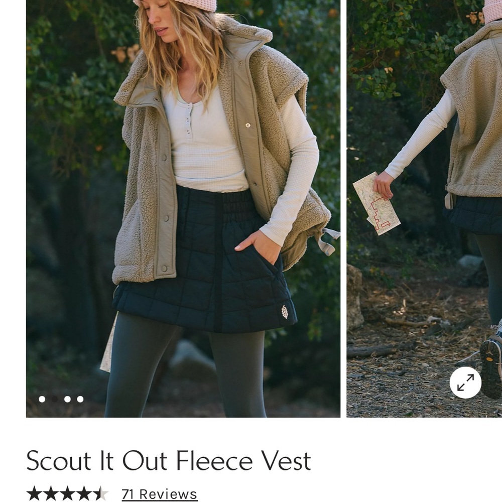 Scout It Out Fleece Vest - Tan